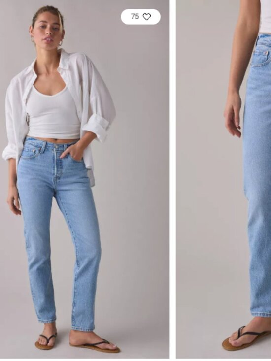 Levi's Denim - Levi's Light Blue High Rise Straight Leg Jeans; New with no tags